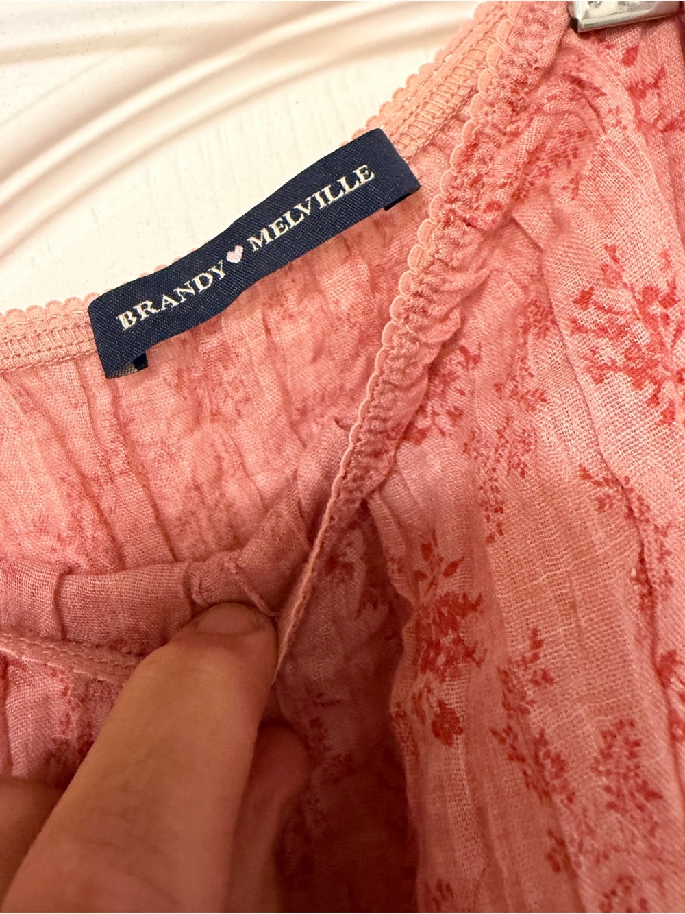 Brandy Melville rose pink floral midi skirt - Picture 2 of 4
